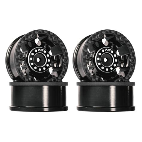 CNC Aluminum / Carbon Fiber Rim Set (BLACK) .